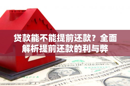 伽师贷款能不能提前还款？全面解析提前还款的利与弊
