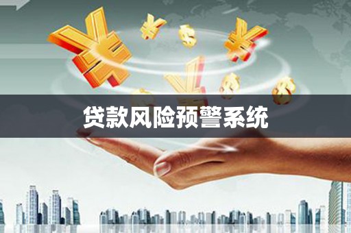 伽师贷款风险预警系统