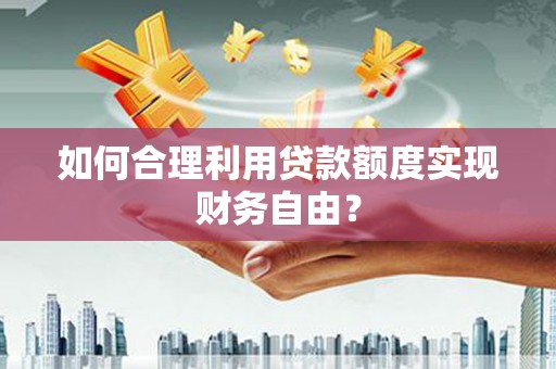 伽师如何合理利用贷款额度实现财务自由？