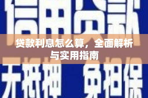 伽师贷款利息怎么算，全面解析与实用指南