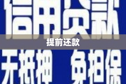 伽师提前还款