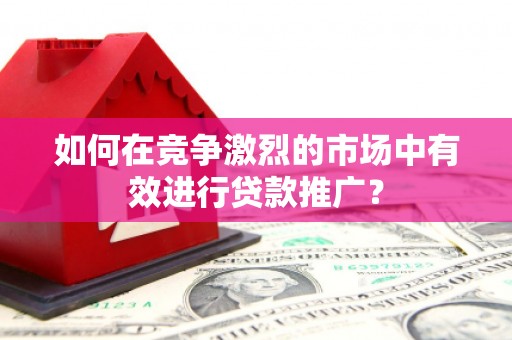 伽师如何在竞争激烈的市场中有效进行贷款推广？