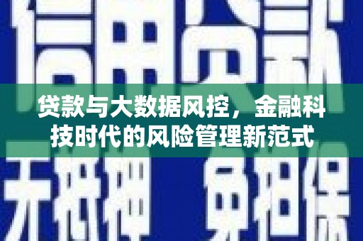 伽师贷款与大数据风控，金融科技时代的风险管理新范式