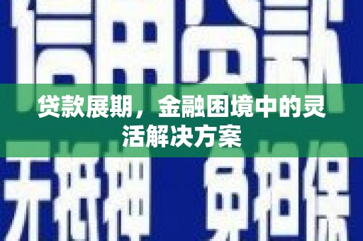 伽师贷款展期，金融困境中的灵活解决方案