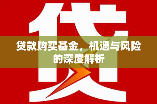 伽师贷款购买基金，机遇与风险的深度解析