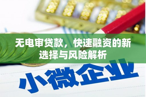 伽师无电审贷款，快速融资的新选择与风险解析