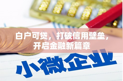 伽师白户可贷，打破信用壁垒，开启金融新篇章