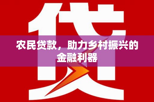 伽师农民贷款，助力乡村振兴的金融利器