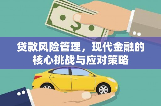 伽师贷款风险管理，现代金融的核心挑战与应对策略