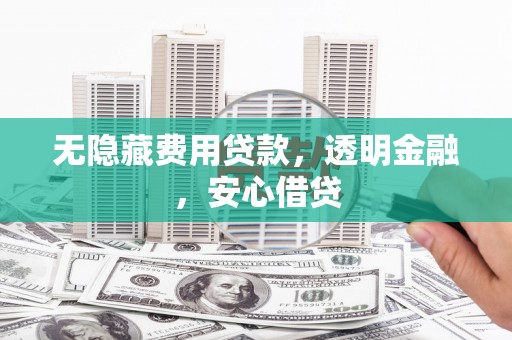 伽师无隐藏费用贷款，透明金融，安心借贷