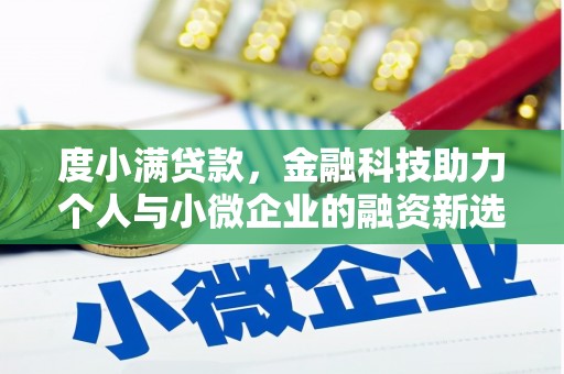 伽师度小满贷款，金融科技助力个人与小微企业的融资新选择
