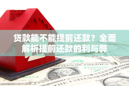 伽师贷款能不能提前还款？全面解析提前还款的利与弊