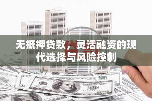 伽师无抵押贷款，灵活融资的现代选择与风险控制