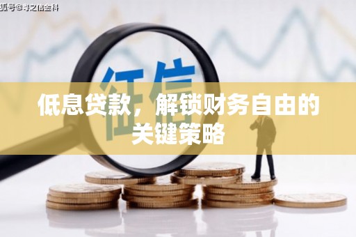伽师低息贷款，解锁财务自由的关键策略
