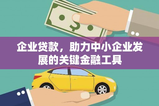 伽师企业贷款，助力中小企业发展的关键金融工具