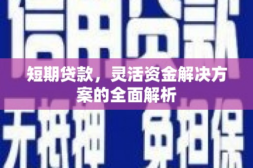 伽师短期贷款，灵活资金解决方案的全面解析