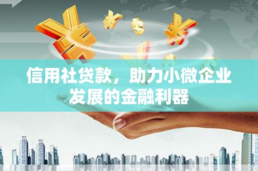 伽师信用社贷款，助力小微企业发展的金融利器