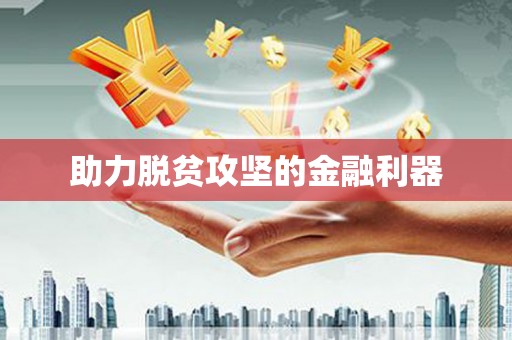 伽师助力脱贫攻坚的金融利器