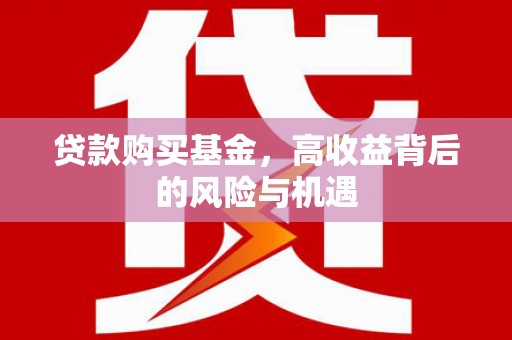 伽师贷款购买基金，高收益背后的风险与机遇